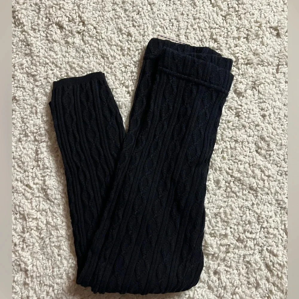 Girls Size 6X Sonoma Black Tie Leggings NWT